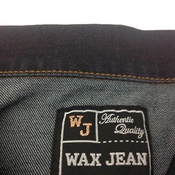 Wax Jean Women Denim Vest Jacket Size S New - Picture 2 of 3